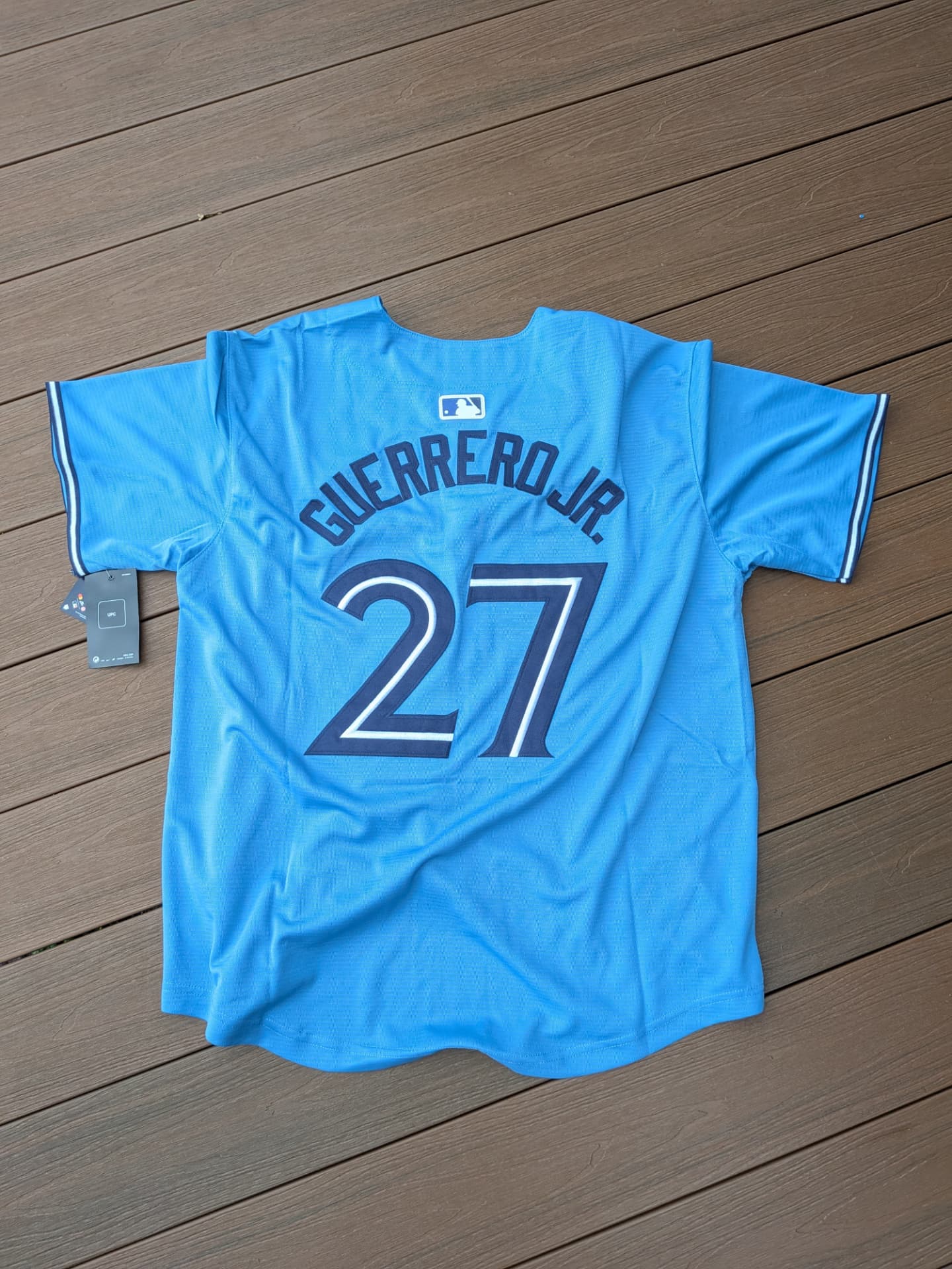 Jersey Toronto Blue Jays bleu poudre Guerrero Jr. numéro 27